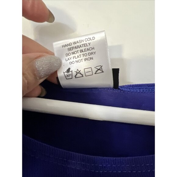 Citiknits 3/4 Sleeve Blouse Top Pants Set Sz L Purple A35020 Lounge Wear VTG - Picture 5 of 16